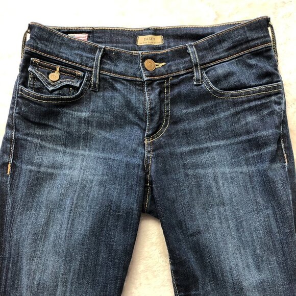 True Religion Made In USA Casey Low Rise Super Skinny Dark Wash Jeans Size 25 - Picture 4 of 15